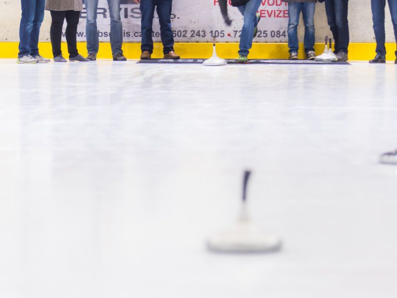 Ice Stock Prague - teams playing against each other