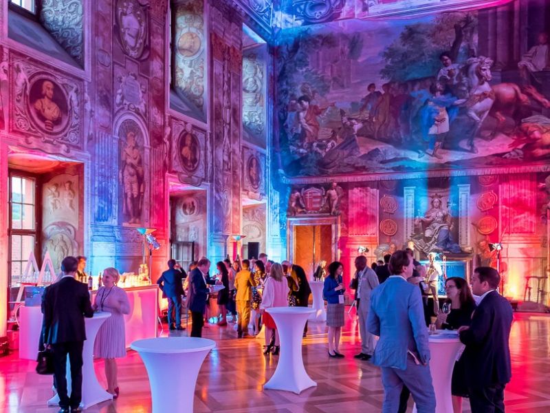 Corporate party at the chateau venue in Prague