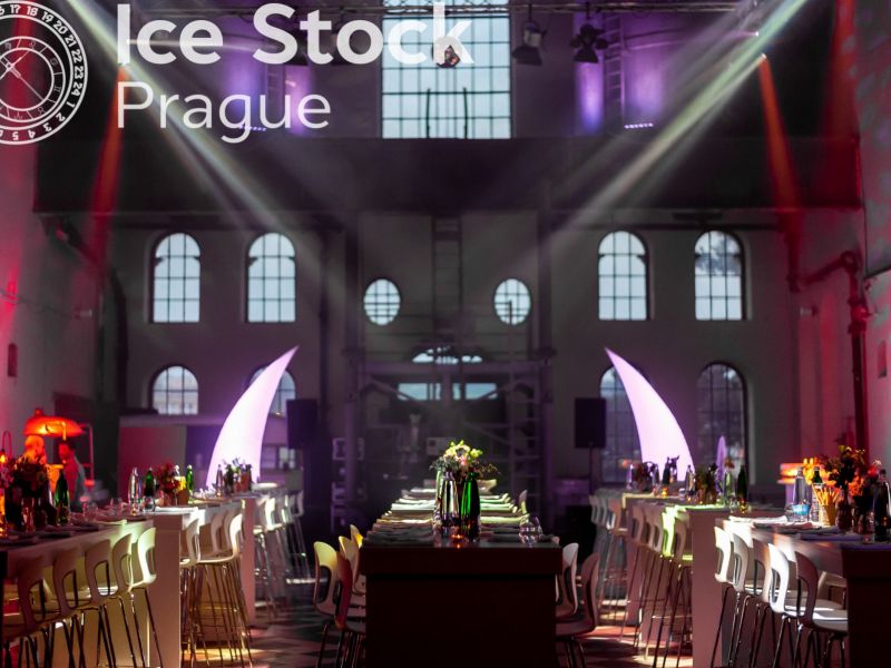 Corporate party at the industrial venue in Prague